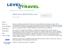 Tablet Screenshot of leveltravel.com